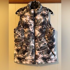DSG Green & Pink Camo Print Quilted Vest